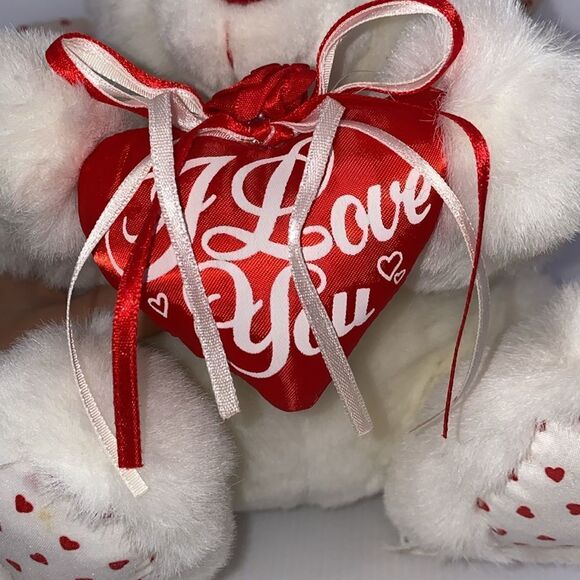 Vintage Singing Plush Valentines Day Bear - Picture 6 of 12
